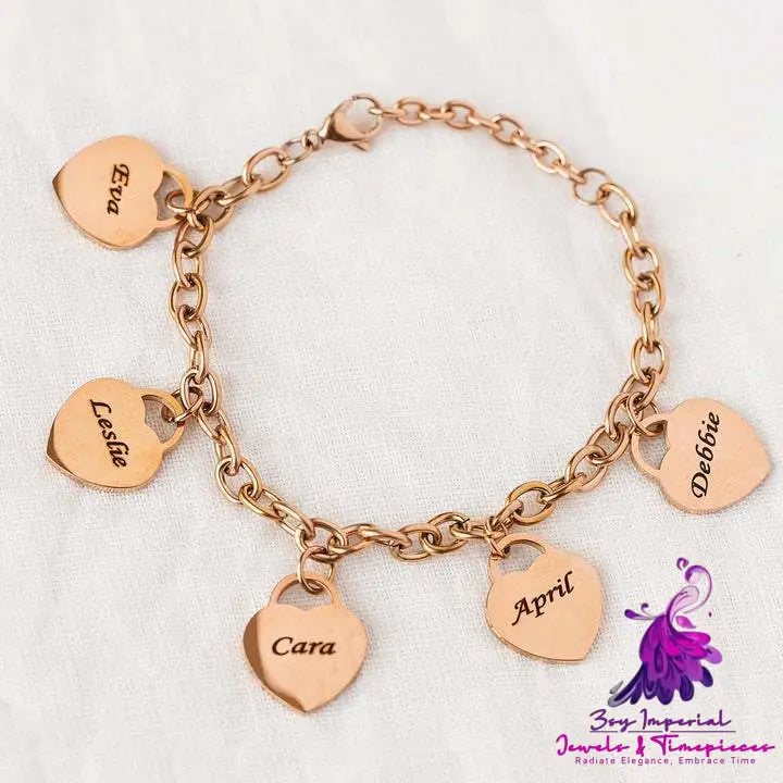 Love Engraved Bracelet