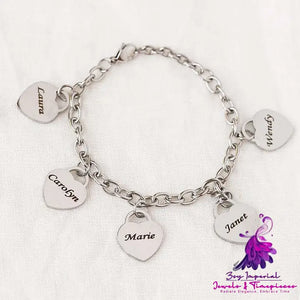 Love Engraved Bracelet