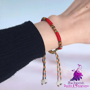 Ethnic Lucky Red Rope Bracelet