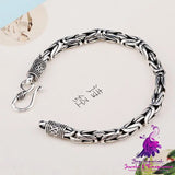 Silver Vintage Ethnic Style Bracelet