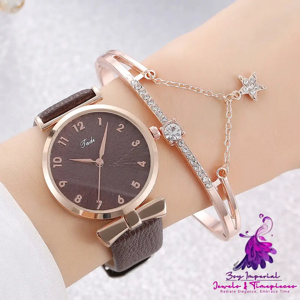 Fashionable Student Watch Set for Women