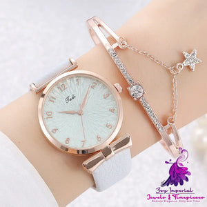 Fashionable Student Watch Set for Women