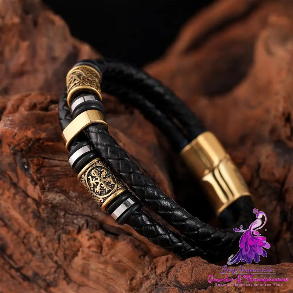 Double Bar Braided Bracelet