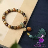 Straight Cut Weathered Bodhi Root Bracelet