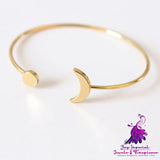 Sun Moon Opening Bracelet