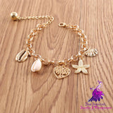 Women’s Fashion Simple Shell Starfish Scallop Love Bracelet