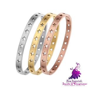 Personalized Five-pointed Star Titanium Steel Bracelet