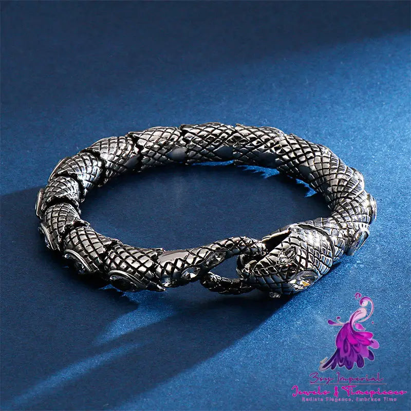 Trendy Stainless Steel Snake Bracelet