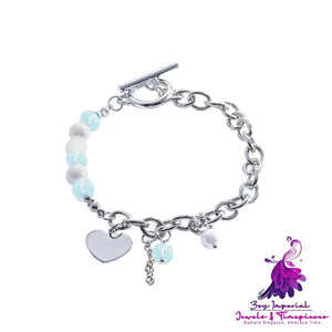 Pearl Love Bracelet Female Niche Design