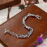 New Vine Flower Silver Bracelet Men’s Bracelet