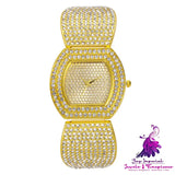 Small Fragrant Full Diamond Women’s Bracelet Watch