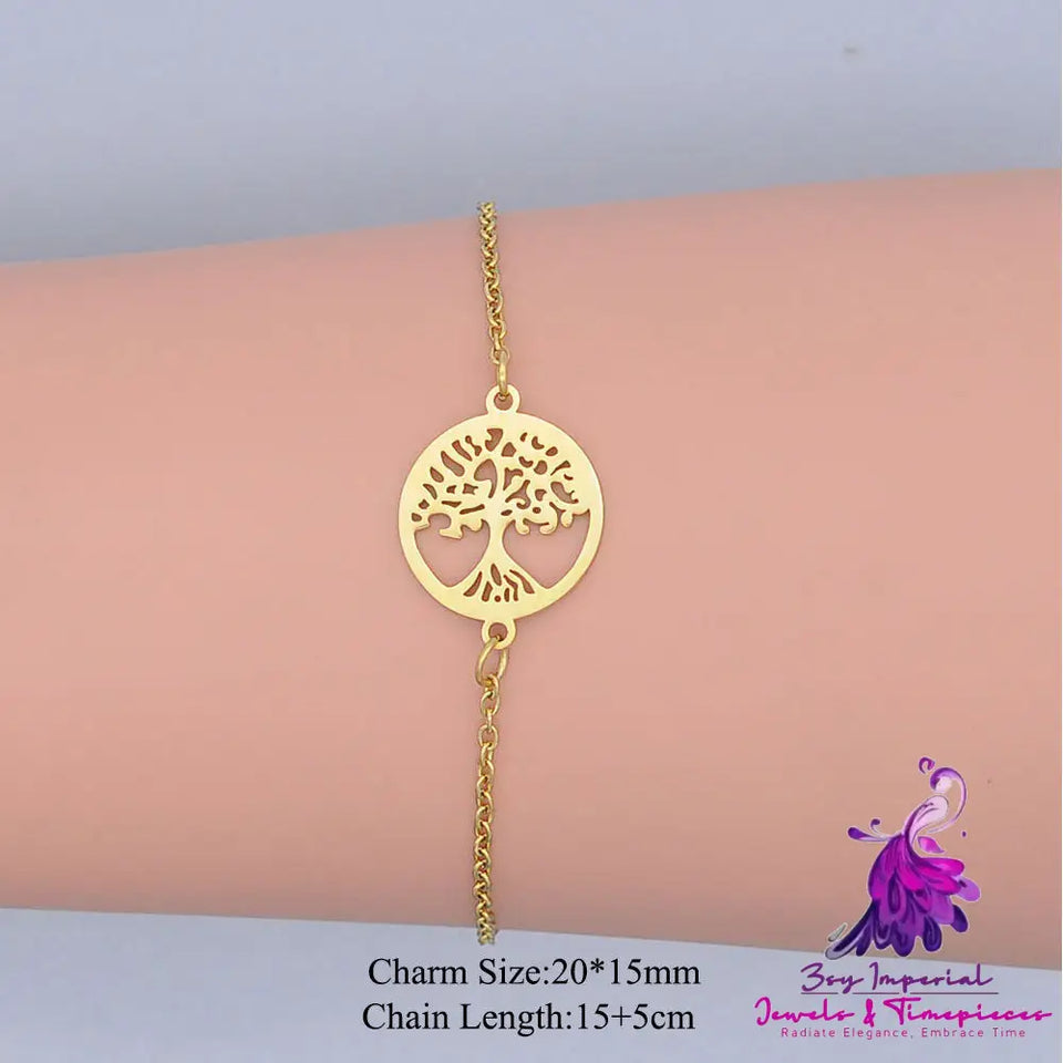 Geometric Tree Of Life Bracelet