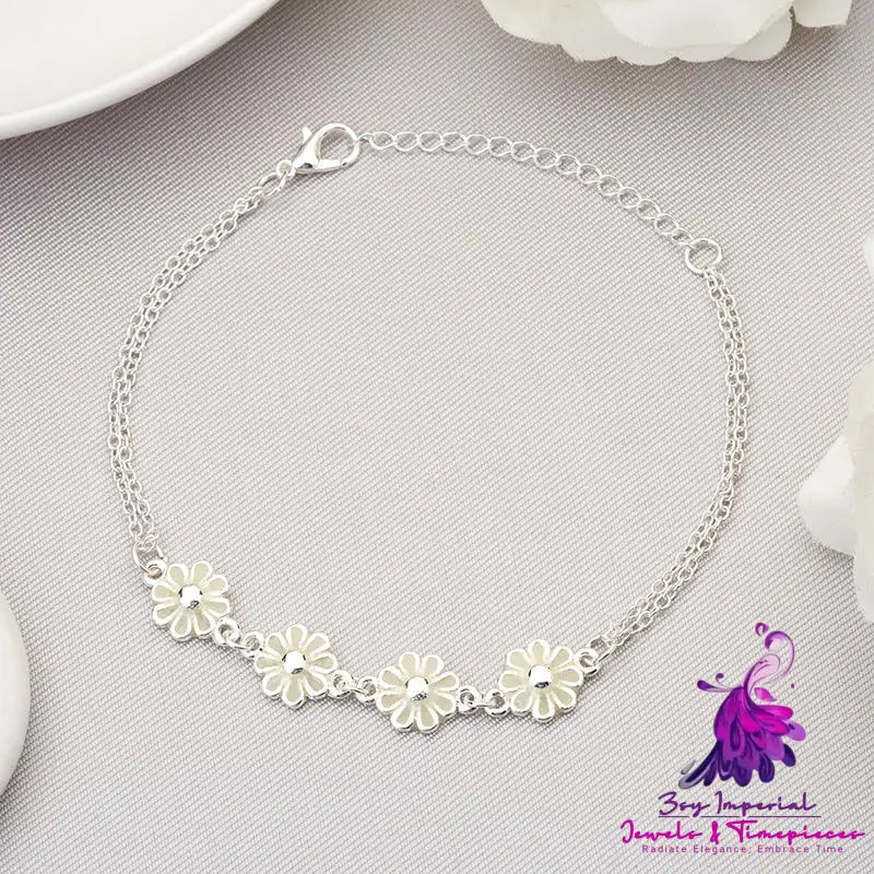 Glow-in-the-Dark Flower Bracelet