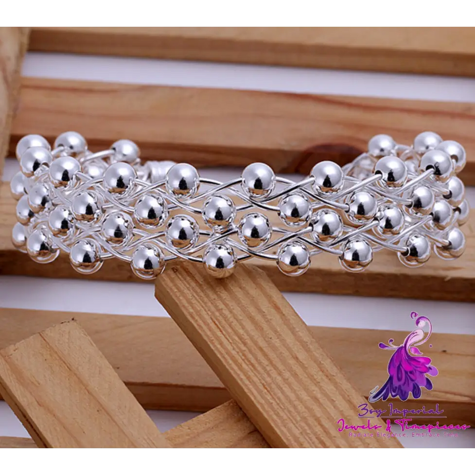 Silver Grape Bracelet