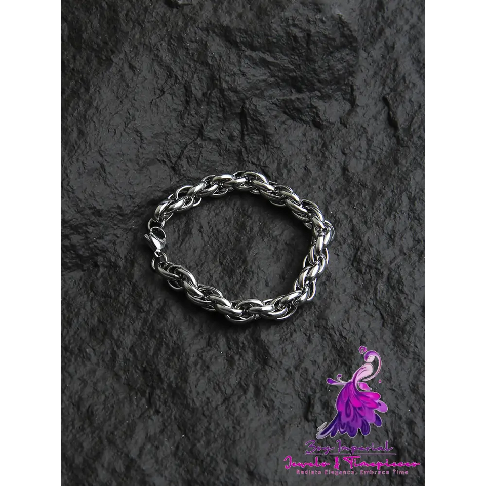 Titanium Steel Non-fading Silver Bracelet