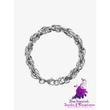 Titanium Steel Non-fading Silver Bracelet