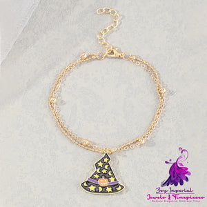 Simple Personality Metal Chain Halloween Bracelet