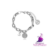 Retro Personality Bracelet Women’s Titanium Steel Bracelet