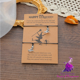 Halloween Witch Card Bracelet Personality Fashion Broom