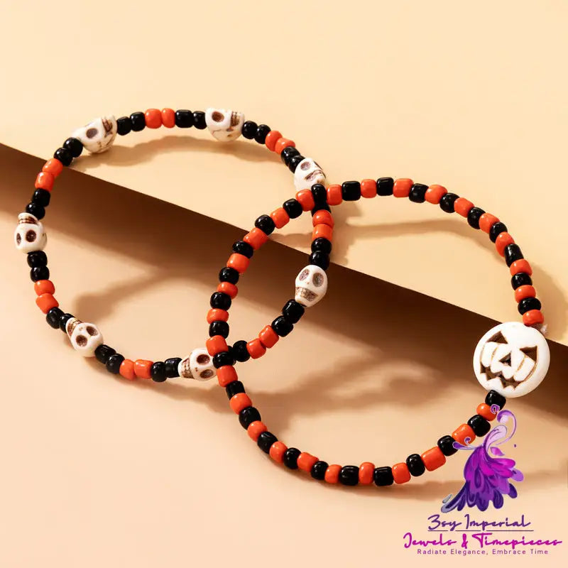 new bracelet Halloween skull color