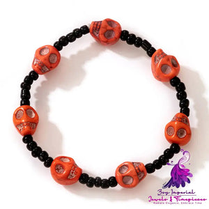 new bracelet Halloween skull color