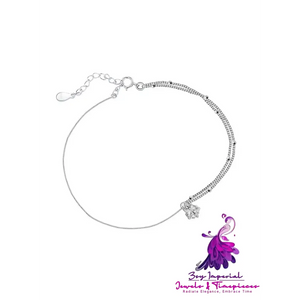 Minimalist Hollow Sparkling Diamond Bracelet for Women