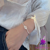 Knotted Heart Sterling Silver Bracelet