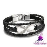 Lucky Figure 8 Leather Bracelet