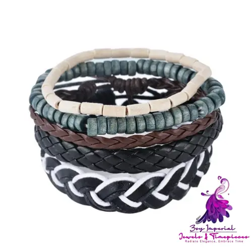 Multilayer Bead Leather Bracelet