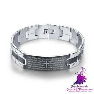 Stainless Steel Cross Bracelet