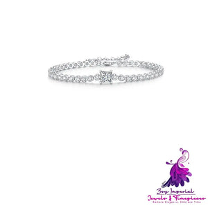 Inlay Moissanite Bracelet