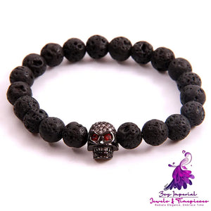 Owl Head Natural Stone Yoga Bracelet