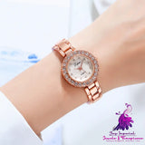 Steel Band Bracelet Set Quartz Watch