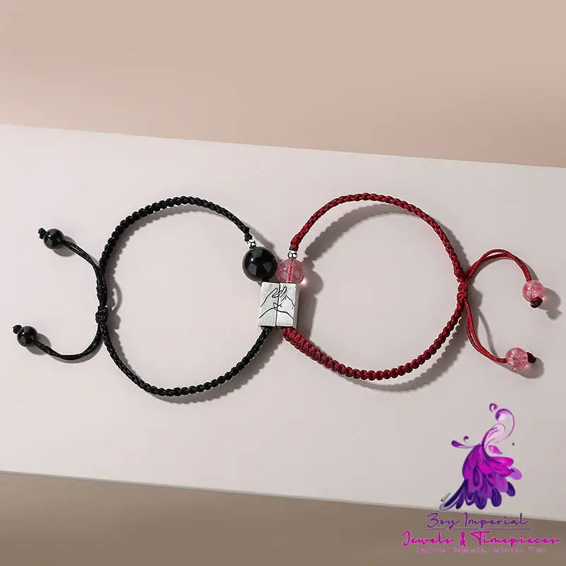 Simple Red Rope Bracelet