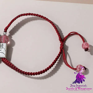 Simple Red Rope Bracelet