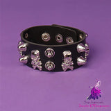 Gothic Skull Rivet Bracelet