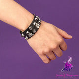 Gothic Skull Rivet Bracelet