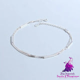 Sterling Silver Stick Bracelet