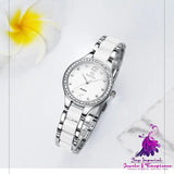 Waterproof Ceramic Ladies Bracelet Watch