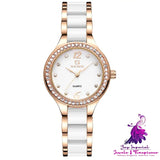 Waterproof Ceramic Ladies Bracelet Watch