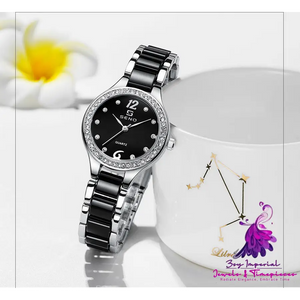 Waterproof Ceramic Ladies Bracelet Watch