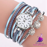 Crystal Clock Bracelet Watch