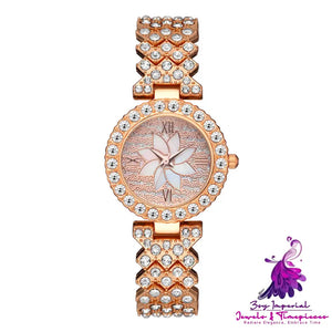 Starry Sky Flower Diamond-embedded Bracelet Watch