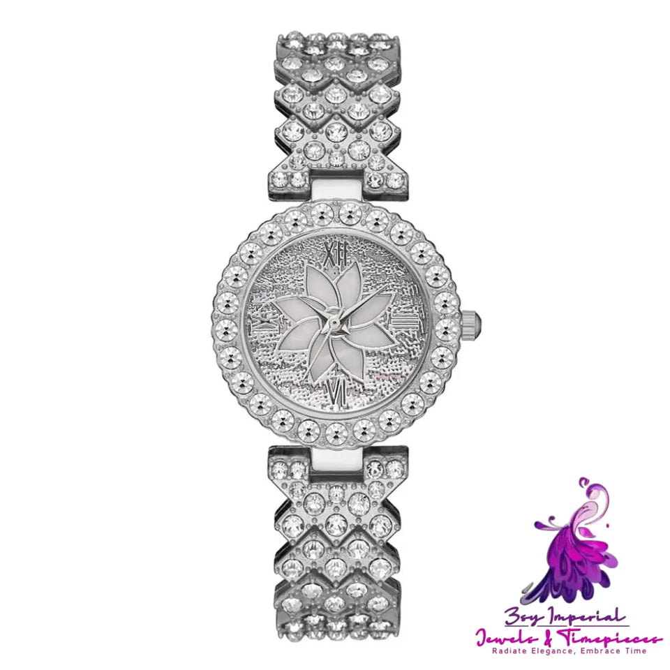 Starry Sky Flower Diamond-embedded Bracelet Watch