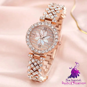 Starry Sky Flower Diamond-embedded Bracelet Watch