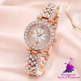 Starry Sky Flower Diamond-embedded Bracelet Watch