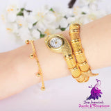 Gold Snake Bracelet Women’s Watch