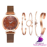 Magnetic Quartz Bracelet Watch Set