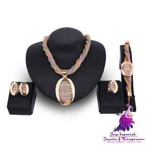 Four-piece Necklace & Earrings Set