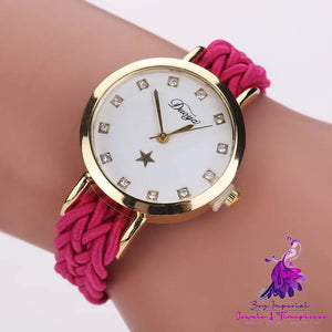 Braided Rope PU Ladies Watch